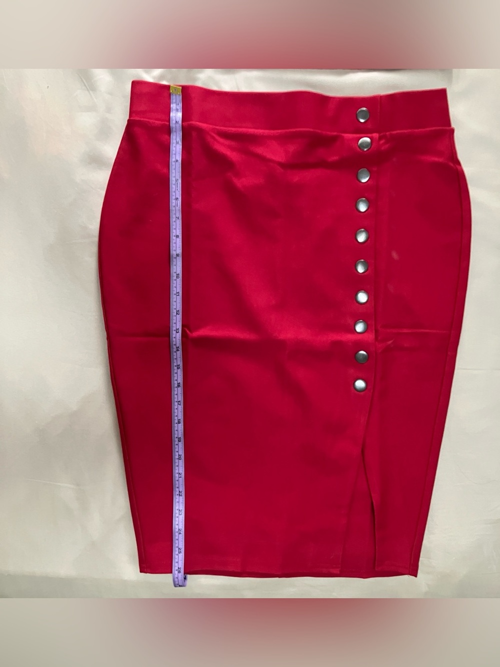 Torrid Retro Chic Ponte Pencil Skirt 00 Jester Red NWT - Picture 14 of 15